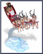 Santa's Musical Sleigh (Red Sleigh) (Red Box) Action Figure