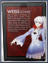 Weiss Schnee (Metallic) from RWBY - Basic Series manufactured by Jazwares [Back]