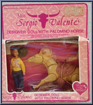 Designer Doll with Palomino Horse from Sergio Valente - Designer Dolls manufactured by Toy Time [Front]