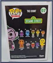 Count from Sesame Street - Pop! Vinyl Figures manufactured by Funko [Back]