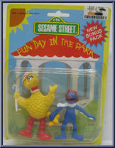 Big Bird (Cane) / Grover (Plane) Action Figure