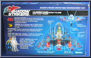 Hurricane Scout Plane (with X-Ray Tracer) from Shadow Strikers - Basic Series manufactured by Kenner [Back]