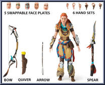 Aloy from Shapes Collection - Horizon Forbidden West manufactured by Spinmaster [Loose]