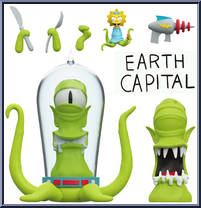 Kang from Simpsons - Ultimates manufactured by Super7 [Loose]