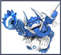 Power Blue Trigger Happy from Skylanders - SuperChargers - Basic Series manufactured by Activision [Loose]