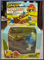 Rail Car from Smurfs - Work Pals manufactured by Galoob [Front]