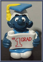 #1 Grad Smurf Action Figure