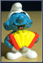 Accordion Smurf Action Figure