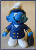 Aircraft Captain Smurf Action Figure