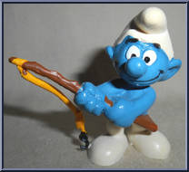 Angler Fishing Smurf (Brown Pole) Action Figure