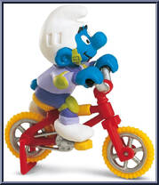 BMX Biker Smurf from Smurfs - Super Smurfs manufactured by Peyo [Loose]