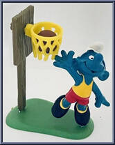 Basketball Smurf from Smurfs - Super Smurfs manufactured by Peyo [Loose]