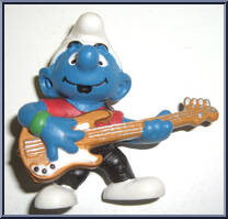 Bass Guitar Smurf Action Figure