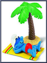 Beach Holiday Smurf from Smurfs - Super Smurfs manufactured by Peyo [Loose]