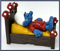Bed Smurf from Smurfs - Super Smurfs manufactured by Peyo [Loose]