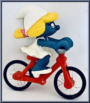 Bicycle Smurfette from Smurfs - Super Smurfs manufactured by Peyo [Loose]