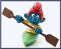 Canoe Smurf from Smurfs - Super Smurfs manufactured by Peyo [Loose]