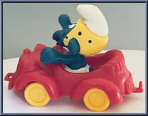 Car Smurf from Smurfs - Super Smurfs manufactured by Peyo [Loose]