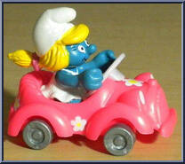 Car Smurfette from Smurfs - Super Smurfs manufactured by Peyo [Loose]