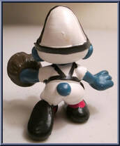 Catcher Smurf from Smurfs - Baseball manufactured by Peyo [Loose]