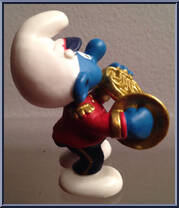 French Horn Smurf from Smurfs - Music manufactured by Peyo [Loose]