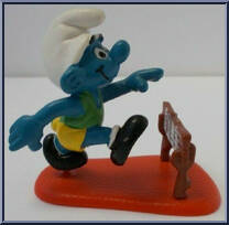Hurdler Smurf from Smurfs - Super Smurfs manufactured by Peyo [Loose]