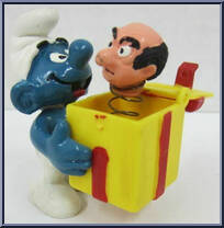 Jokey Smurf Trick Box from Smurfs - Super Smurfs manufactured by Peyo [Loose]