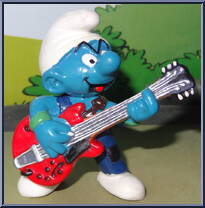 Lead Guitar Player Smurf Action Figure