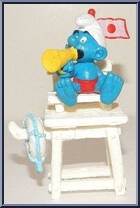 Lifeguard Smurf from Smurfs - Super Smurfs manufactured by Peyo [Loose]