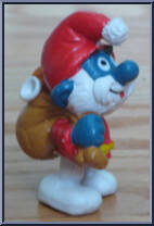 Papa Smurf (Santa Outfit) from Smurfs - Papa Smurfs manufactured by Peyo [Loose]