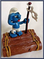 River Raft Smurf from Smurfs - Super Smurfs manufactured by Peyo [Loose]