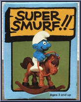 Rocking Horse Smurf from Smurfs - Super Smurfs manufactured by Peyo [Front]