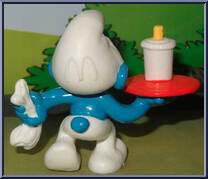 Waiter Smurf from Smurfs - McDonald's manufactured by Peyo [Loose]