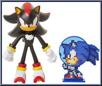 Shadow (with Sonic Disk) from Sonic the Hedgehog - Basic Series manufactured by Jakks Pacific [Loose]