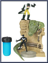 Spider-Man vs Lizard from Spectacular Spider-Man (Animated) - Oscorp Ooze Factories manufactured by Hasbro [Loose]