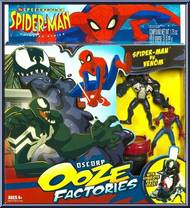 Spider-Man vs Venom from Spectacular Spider-Man (Animated) - Oscorp Ooze Factories manufactured by Hasbro [Front]