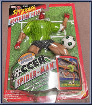 Spider-Man (Soccer) from Spider-Man - Adventure Hero - Carded manufactured by Toy Biz [Front]