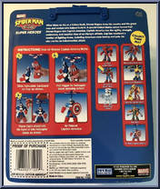 Captain America (Air Rescue) from Spider-Man & Friends - Basic Series manufactured by Toy Biz [Back]