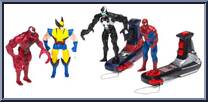 Heavy Hitters 4-pack from Spider-Man - Heavy Hitters manufactured by Toy Biz [Loose]