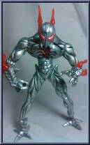 Spider-Man (Steel-Shock) from Spider-Man - Electro-Spark manufactured by Toy Biz [Loose]