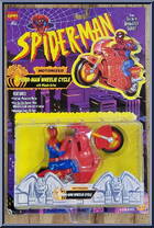 Spider-Man (Wheelie Cycle) from Spider-Man - Motorized manufactured by Toy Biz [Front]