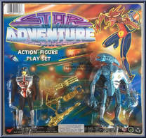 Black Warrior / Blue Alien Action Figure