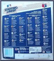 Ellis Burks (Red Sox) from Starting Lineup - Baseball - 1988 Series manufactured by Kenner [Back]