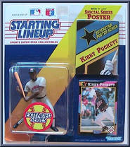 Kirby Puckett (Extended) from Starting Lineup - Baseball - 1992 Series manufactured by Kenner [Front]