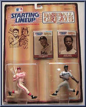 Eddie Matthews / Hank Aaron from Starting Lineup - Baseball - Greats manufactured by Kenner [Front]