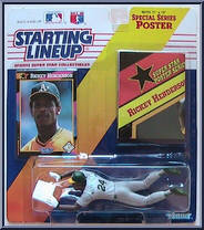 Rickey Henderson from Starting Lineup - Baseball - 1992 Series manufactured by Kenner [Front]