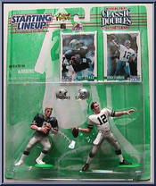 Troy Aikman / Roger Staubach from Starting Lineup - Football - Classic Doubles - 1997 manufactured by Kenner [Front]