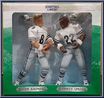 Emmitt Smith / Troy Aikman (Collector's Club) from Starting Lineup - Football - 12" Scale - 1997 manufactured by Kenner [Front]
