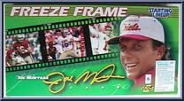 Joe Montana from Starting Lineup - Football - Freeze Frame manufactured by Kenner [Back]