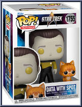 Data with Spot from Star Trek - Next Generation Pop! manufactured by Funko [Front]
